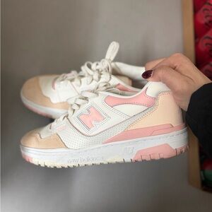 New Balance 550 Women's Sneakers in Pink and Cream
